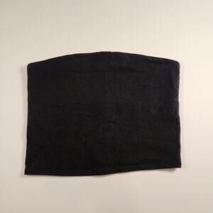 Victoria’s Secret PINK Cotton Tube Top - Black Built-in Shelf Bra - Size Small